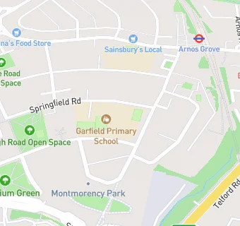 map for Garfield Primary School