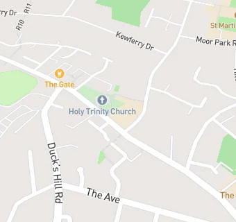 map for Holy Trinity Ce School