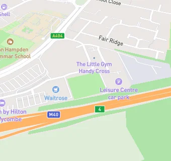 map for Hampton By Hilton High Wycombe