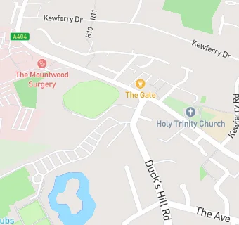 map for Northwood Cricket Club