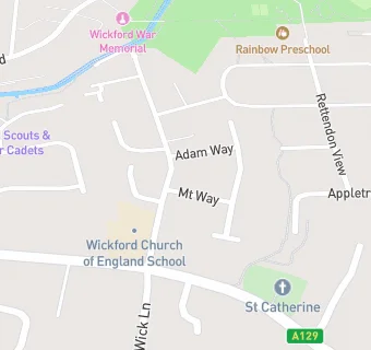 map for The Wickford Church of England School