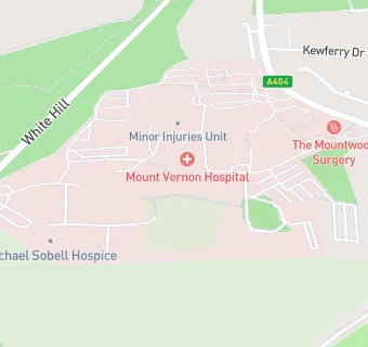 map for Michael Sobell Hospice