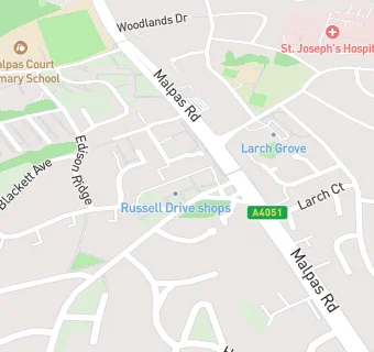 map for Russell Drive Pharmacy