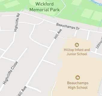 map for Hilltop County Junior School