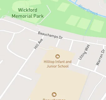 map for Hilltop Junior School