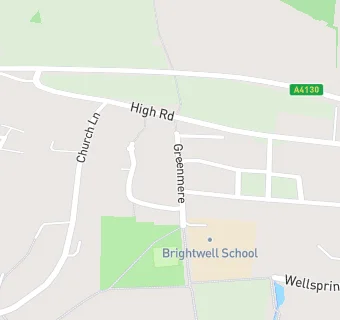 map for Brightwell C E Primary School