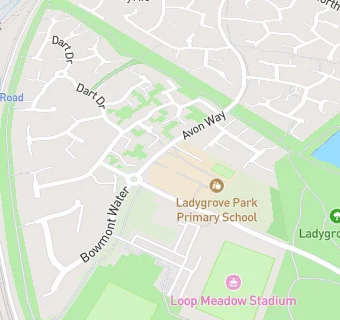 map for Ladygrove Park Primary School