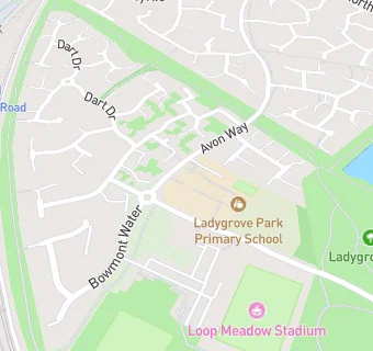 map for Ladygrove Park Primary School