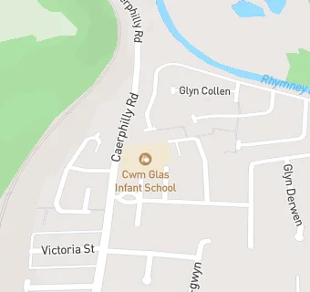 map for Cwm Glas Infant School