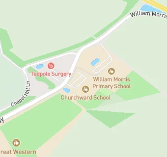 map for Churchward School