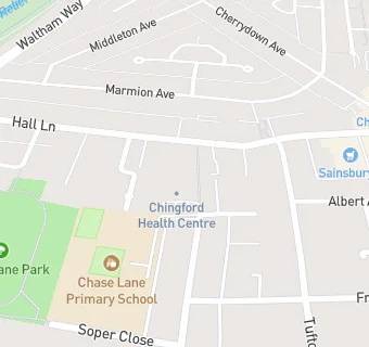 map for Chingford Medical Practice