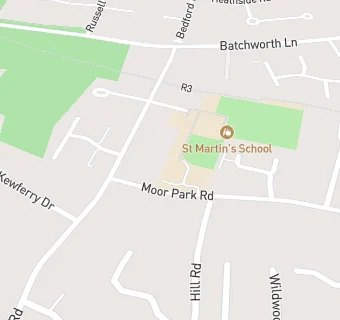 map for St Martin's School