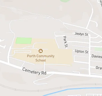 map for Porth County Community School