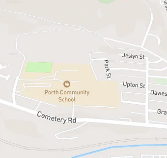 map for Porth Community School