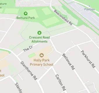 map for Holly Park Primary School