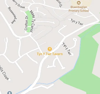 map for Tyn y Twr Tavern