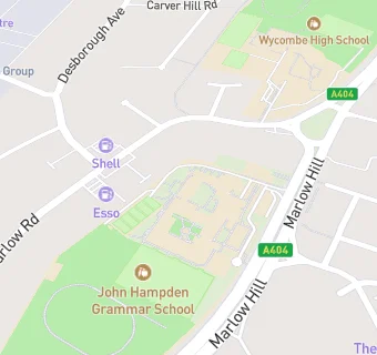 map for John Hampden Grammar School