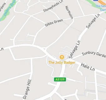 map for The Jolly Badger