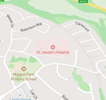 map for St Josephs Independent Hospital