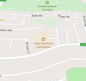 map for Lime Academy Larkswood