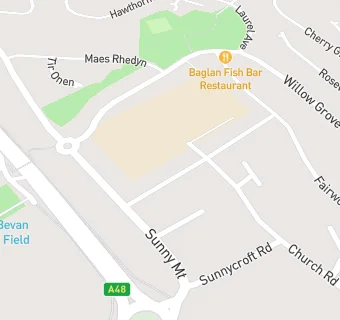 map for Baglan Primary School