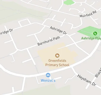 map for Greenfields Primary School