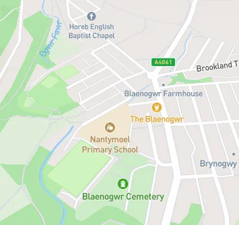 map for Nantymoel Primary School