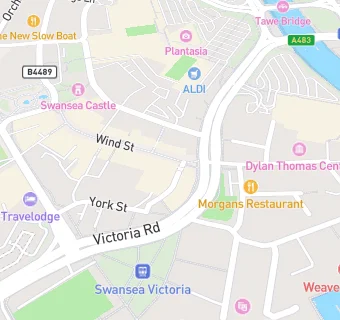 map for Wagamama