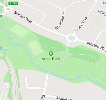 map for Arnos Bowls Club