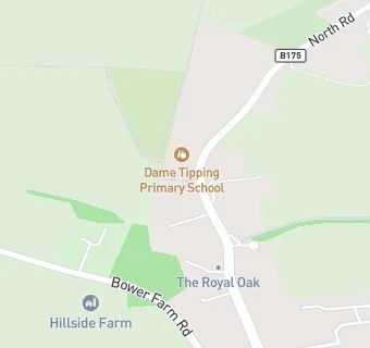 map for Dame Tipping Church of England Primary School