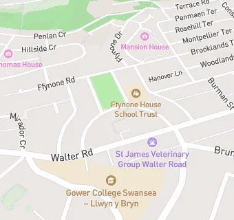 map for Swansea Asylum Seekers Support Group