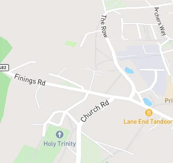 map for Lane End Surgery