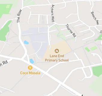 map for Lane End Primary School