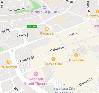 map for Cafe Memo's Swansea