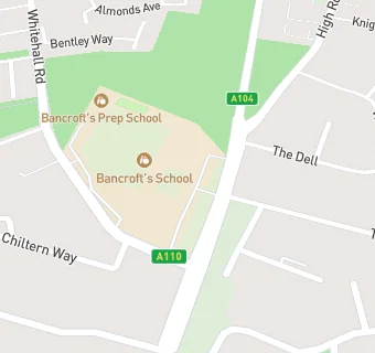 map for Bancrofts School