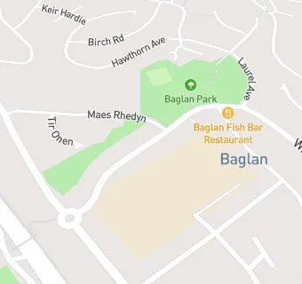 map for Baglan Community Church