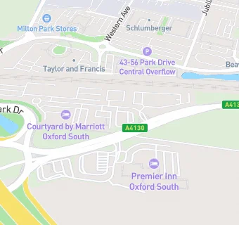 map for Courtyard by Marriott Oxford South