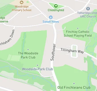 map for Woodside Park Club