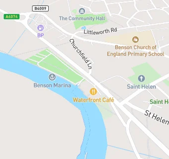 map for Waterfront Cafe, Benson, Wallingford