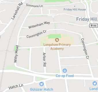 map for Taylorshaw at Longshaw Primary School