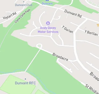 map for Dunvant RFC