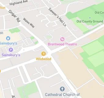 map for Brentwood Theatre