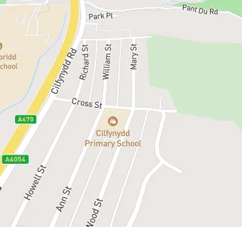 map for Cilfynydd Primary School