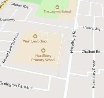 map for Hazelbury Junior School