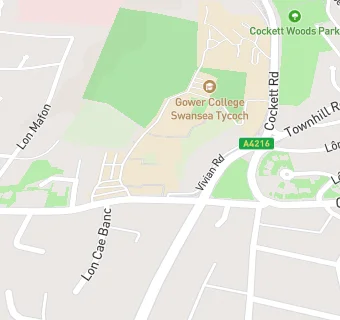 map for Gower College Cafe