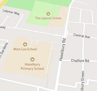 map for Hazelbury Primary School