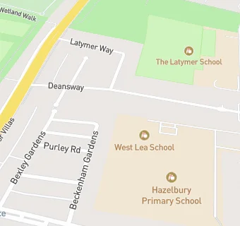 map for West Lea School