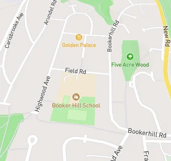 map for Booker Hill School