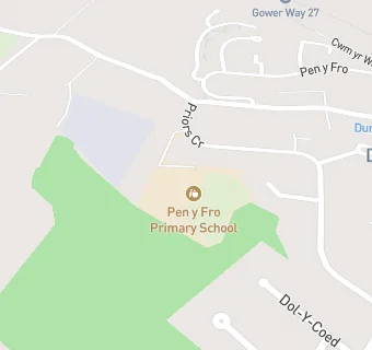 map for Pen Y Fro Primary