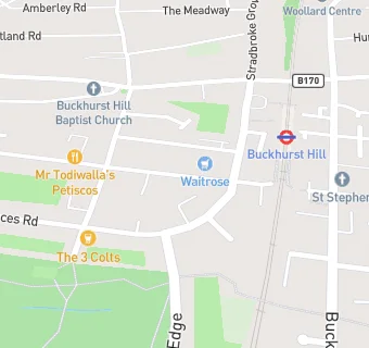 map for Buckhurst Hill Sports and Leisure